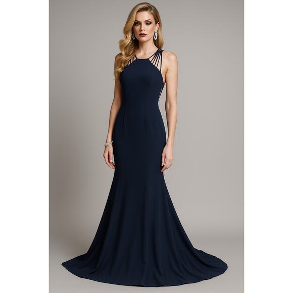 Dress the Population Navy Gown - Size XL - Picture 1 of 16